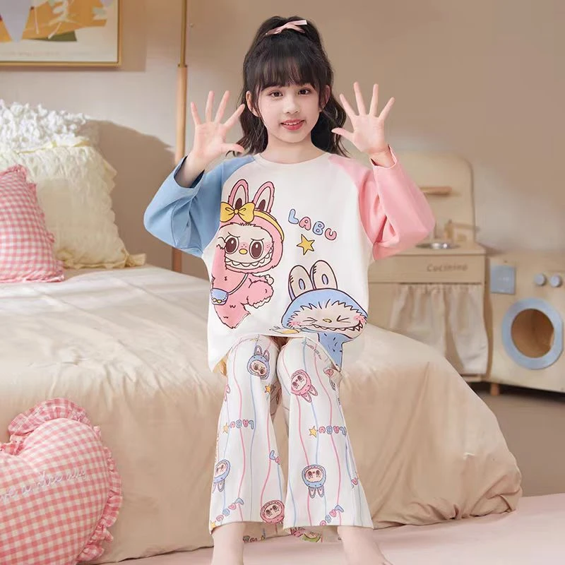 儿童睡衣宝宝秋季套装甜美秋款儿童睡衣长袖公主风2025新款秋衣裤