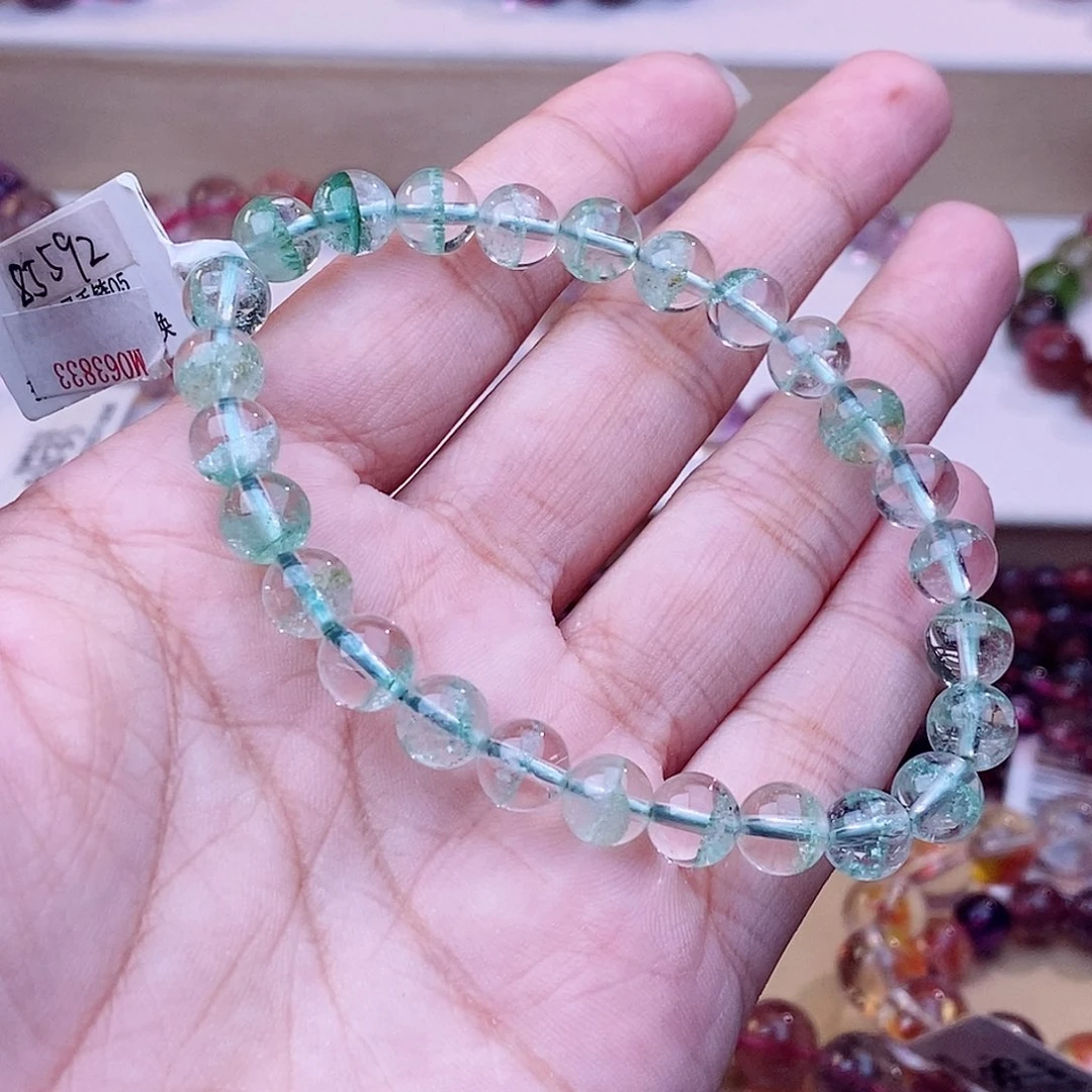 未镶嵌手链水晶翠绿幽灵7