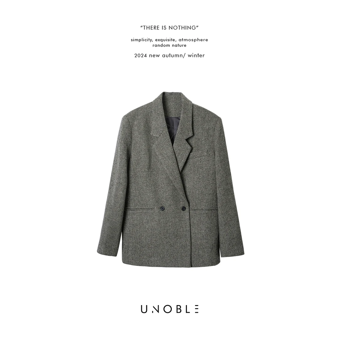 UNOBLE 2024AW【极简羊毛西装外套】早秋新品 百搭极简外套