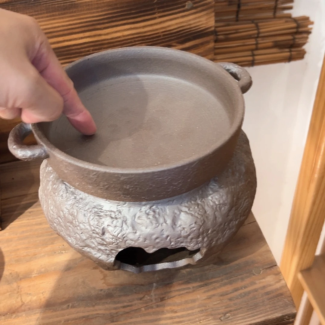 复古风格老陶泥系列茶盘茶具摆件
