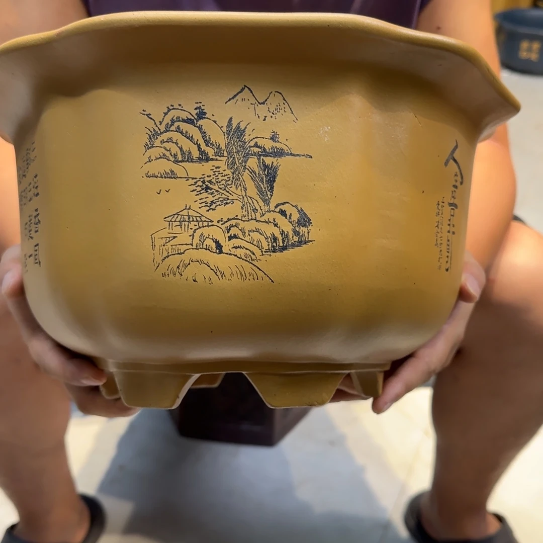紫砂花盆口径27.15口径