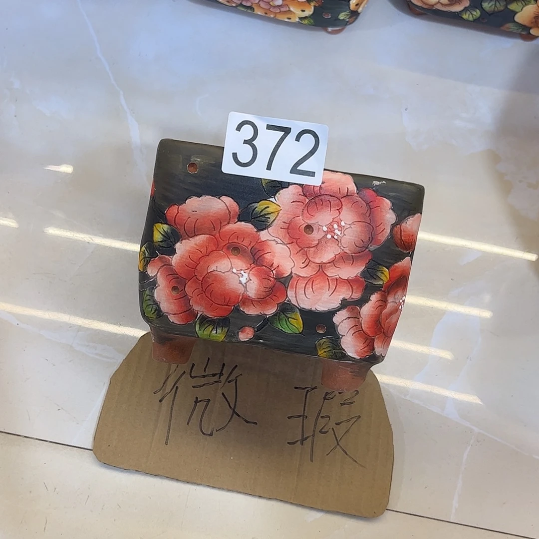 景德镇炫彩手绘口12*12高11.5