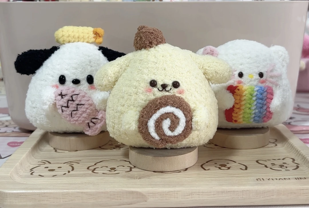 可爱饭团小可爱手工钩织玩偶