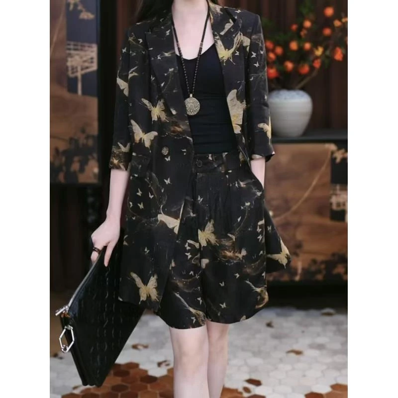 【与拓】新中式复古显瘦春秋宽松国风休闲潮流西装百搭上衣