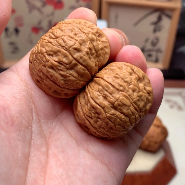 文玩核桃把件富***求夜明珠滴溜圆全品  1号