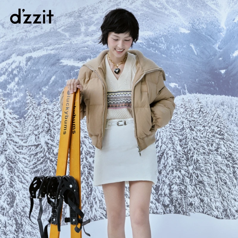 371【陈嘉尔专属】dzzit地素针织背心费尔岛纹样绞花V领无袖外搭上