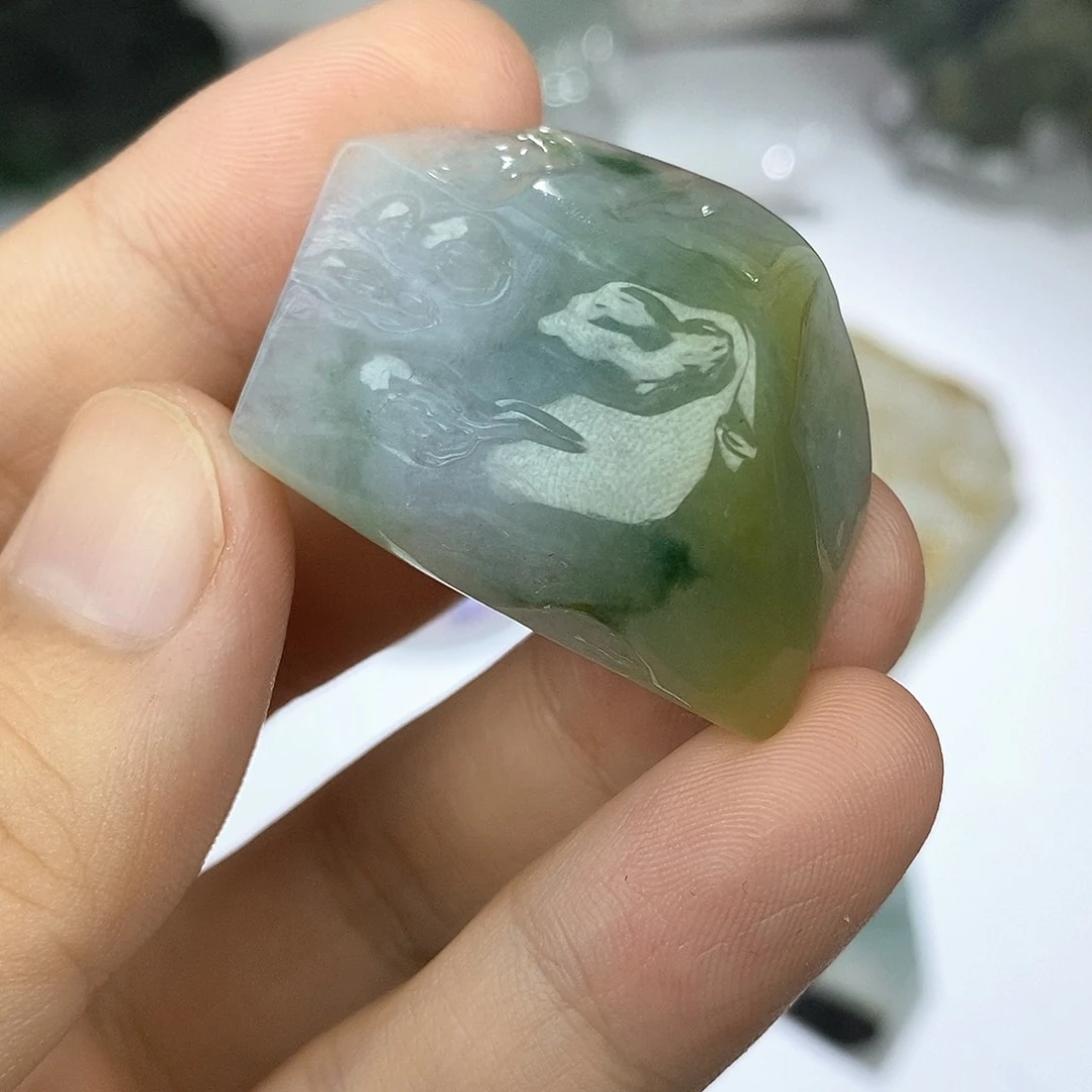 翡翠未镶嵌颈饰包工包料