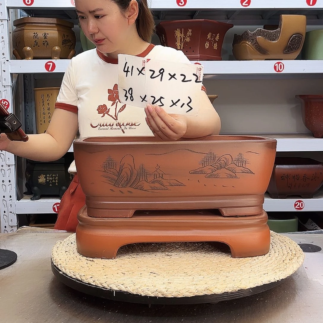 绿泥花盆紫砂花盆