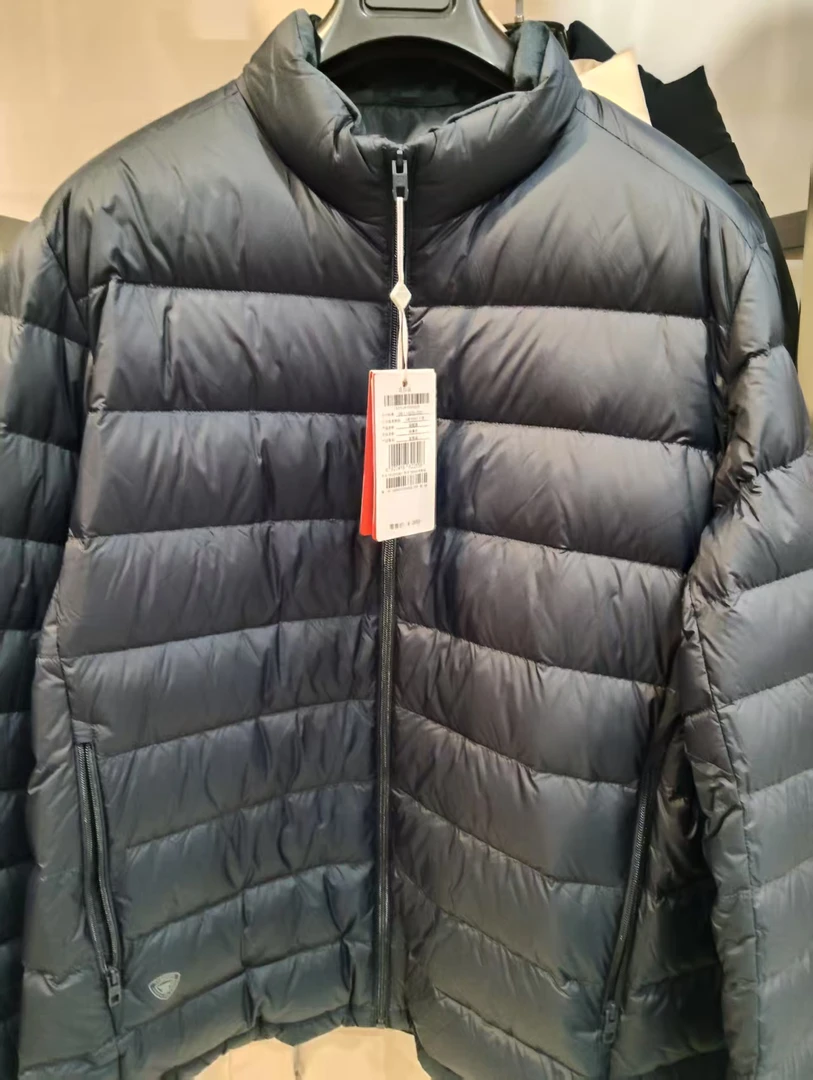 男士羽绒服 黑色立领轻便男装  正品 TA231281