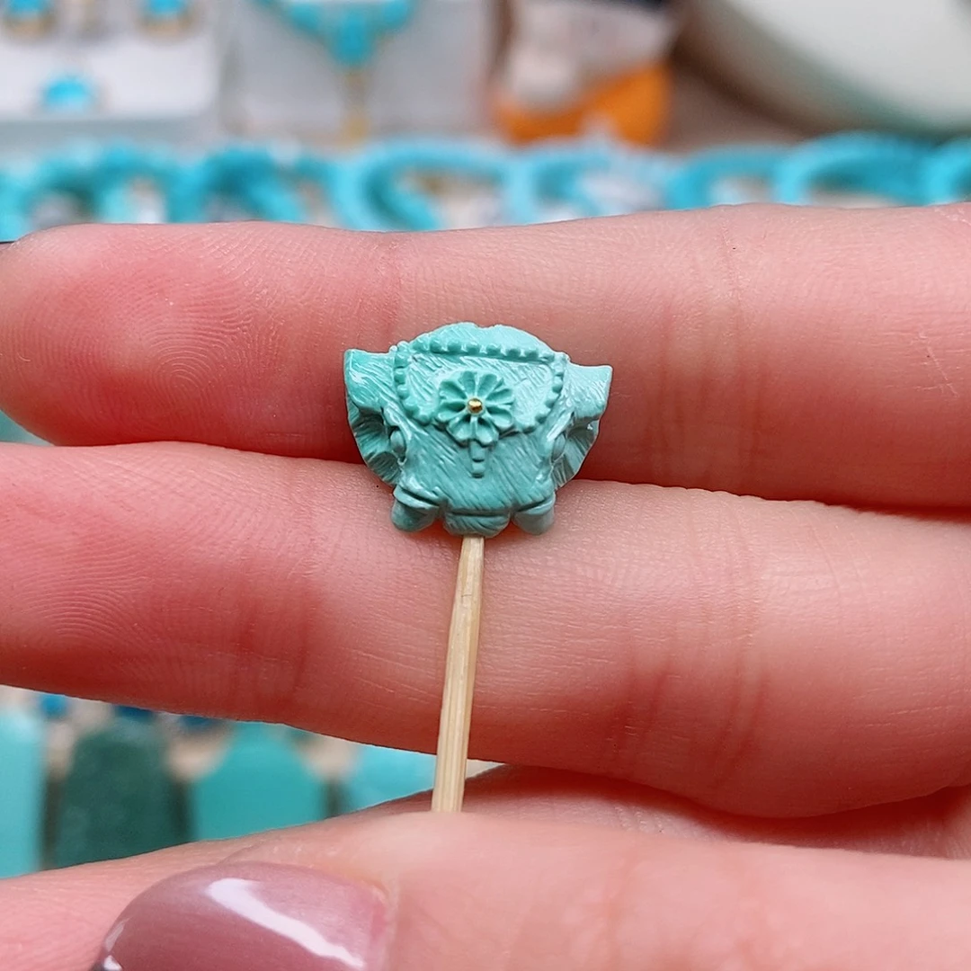 绿松石象神未镶嵌