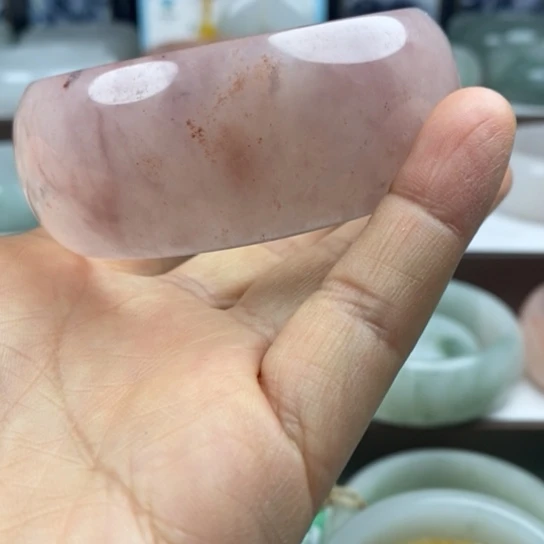 石英质玉（金丝玉）未镶嵌手镯