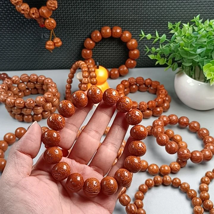 手串桃核铁籽密纹红魔苹果16