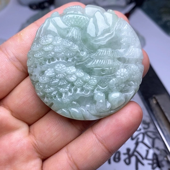 翡翠未镶嵌颈饰翡翠
