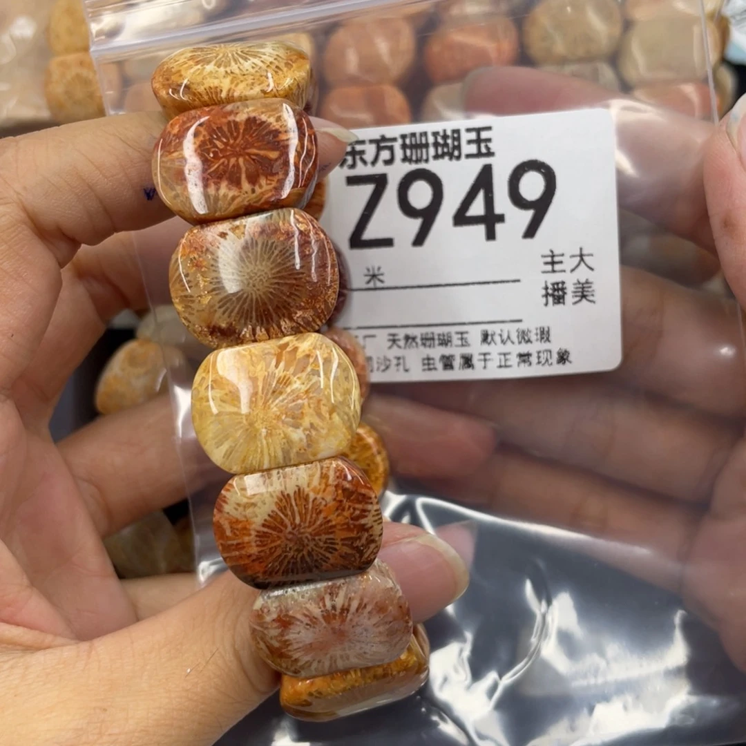 硅化珊瑚（珊瑚玉）合金颈饰?*宝