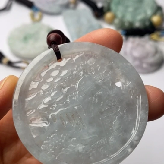 翡翠未镶嵌挂件翡翠
