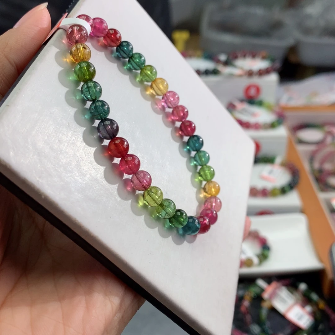 未镶嵌手链碧玺6..