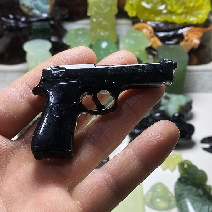 蛇纹石玉未镶嵌手把件