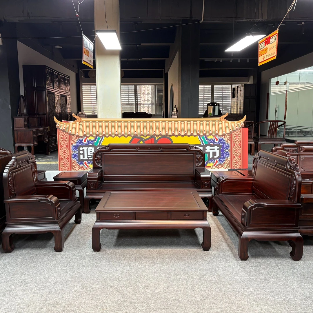 福圆沙发客上沙发古典客厅成套雕花沙发木质家用