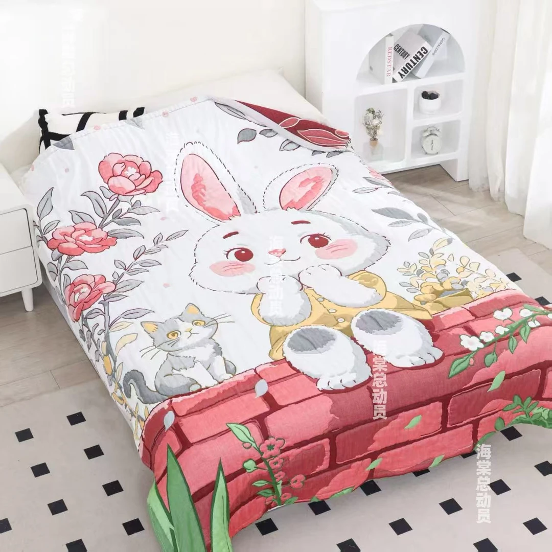 【春日畅享】150*200cm 柔软亲肤卡通泡芙被 J