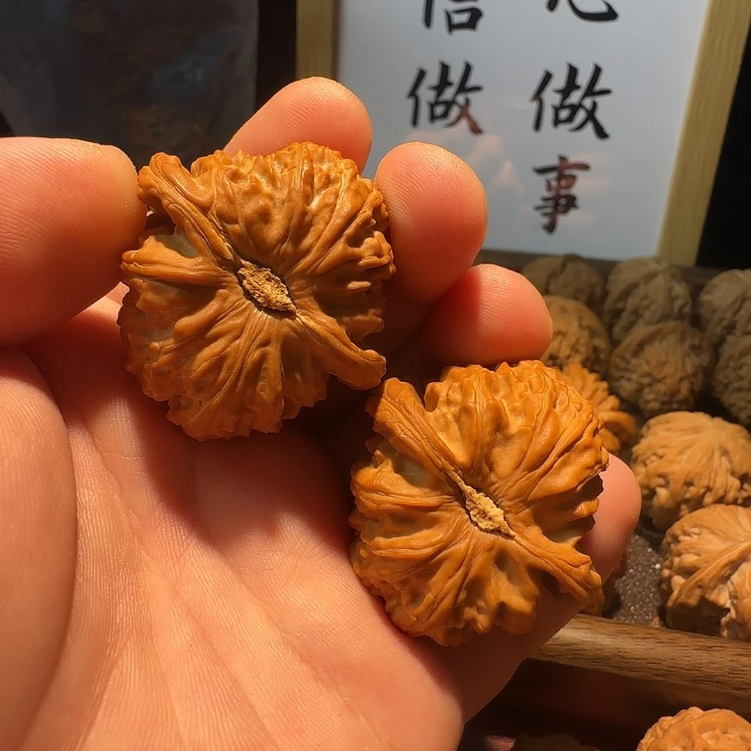 文玩核桃吊坠卡姿兰白狮子全品
