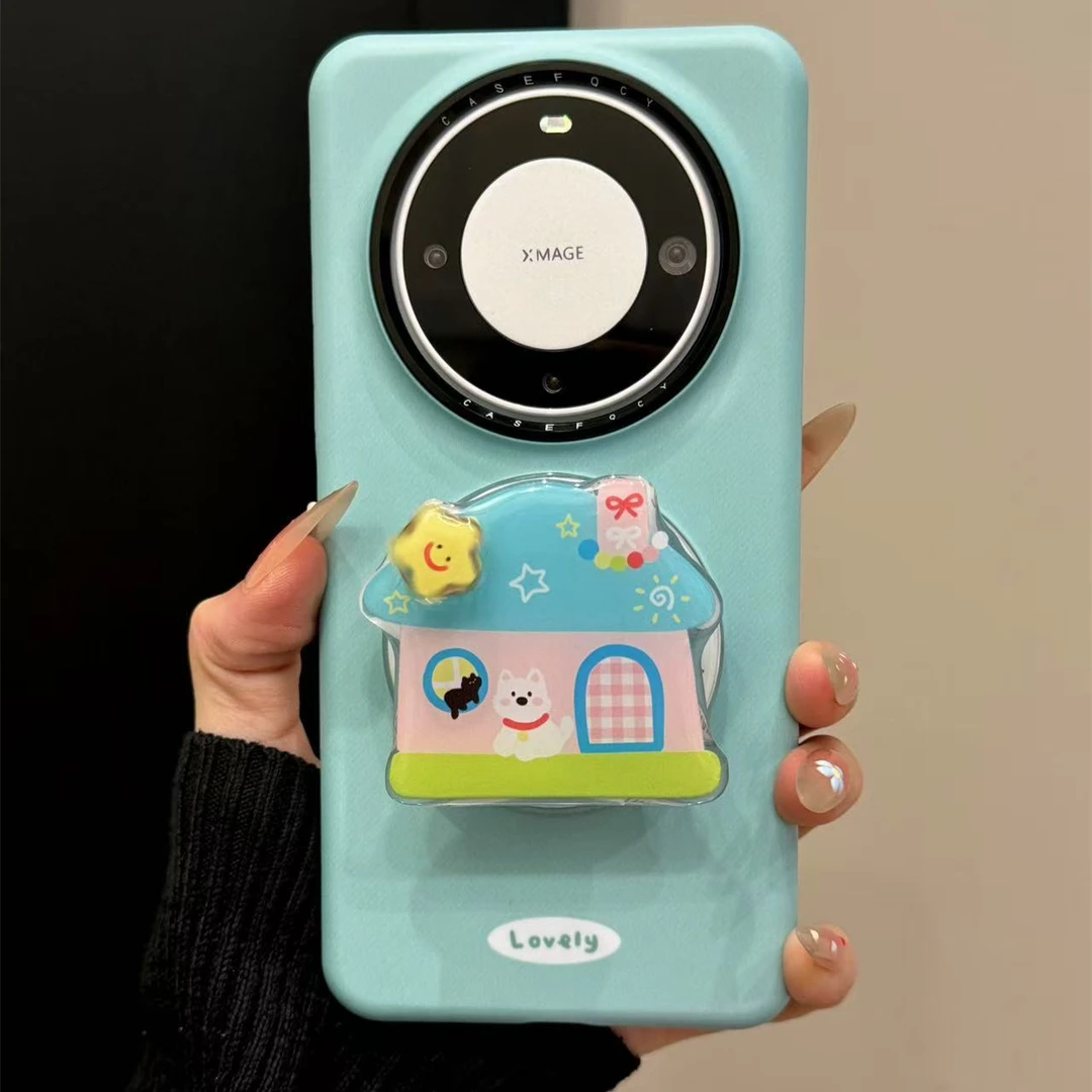 适用华为mate70pro+手机壳苹果16pro可爱蒂芙尼蓝mate70pro个性防