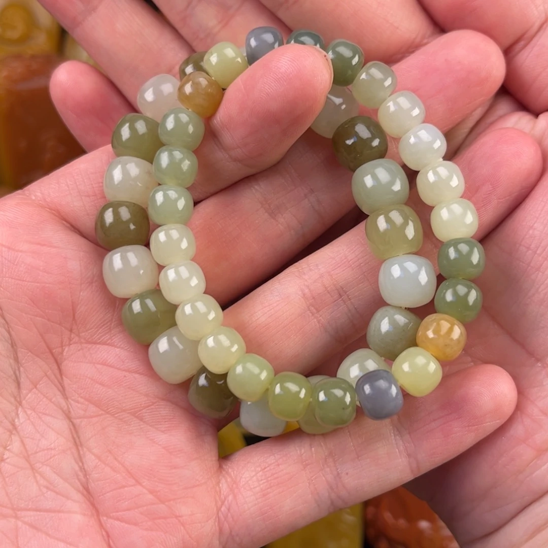 和田玉手串未镶嵌d****d