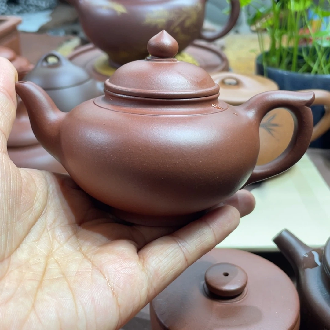 紫砂茶壶笑樱红皮龙180毫升