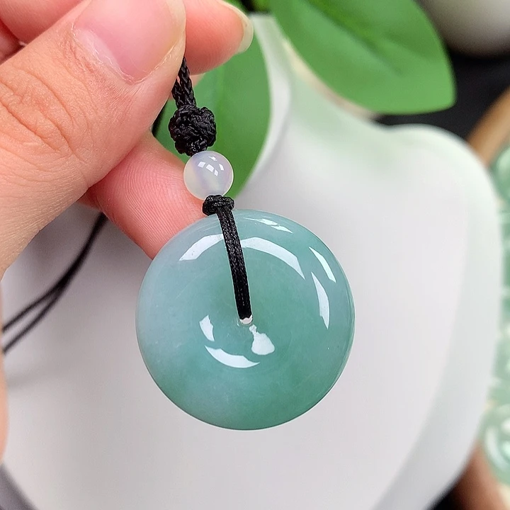 颈饰未镶嵌翡翠平安扣27.2x10mm