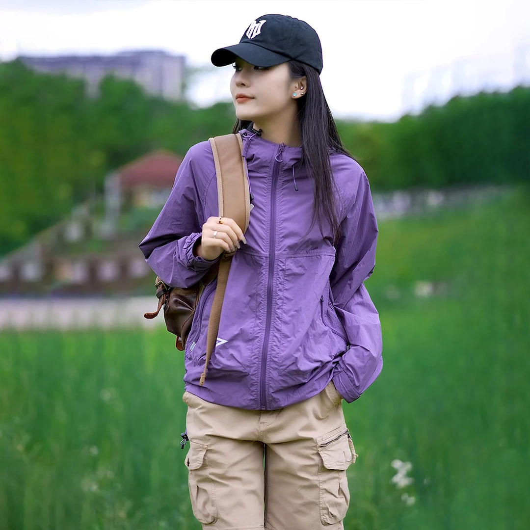 户外防晒衣男女同款2025夏季新款薄款休闲透气防紫外线运动登山服
