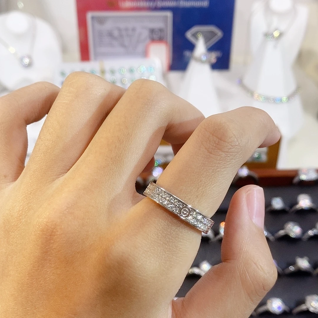 925银合成碳硅石卡家满钻20