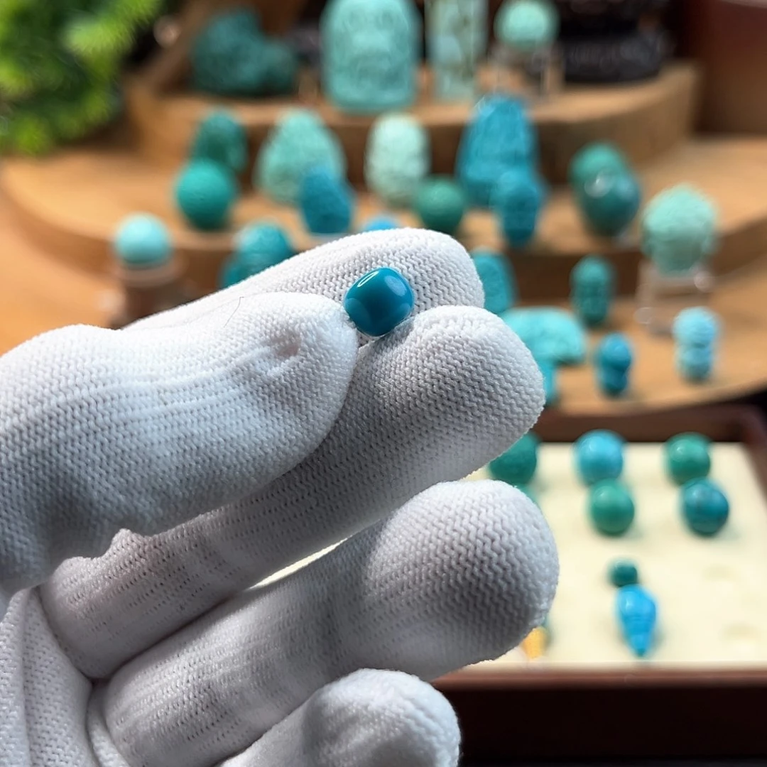 绿松石绿松石未镶嵌好***花