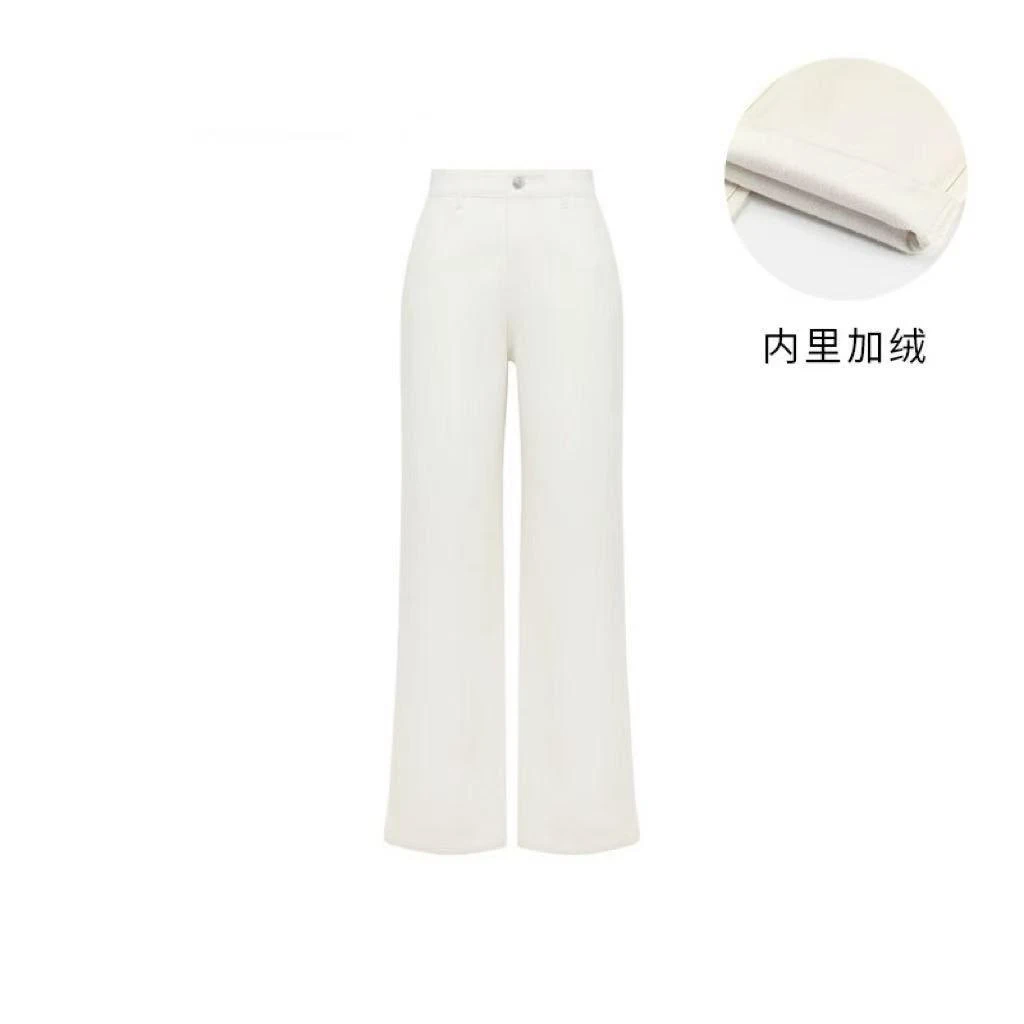 【简柽】窄版加绒直筒裤D412-T208-1263