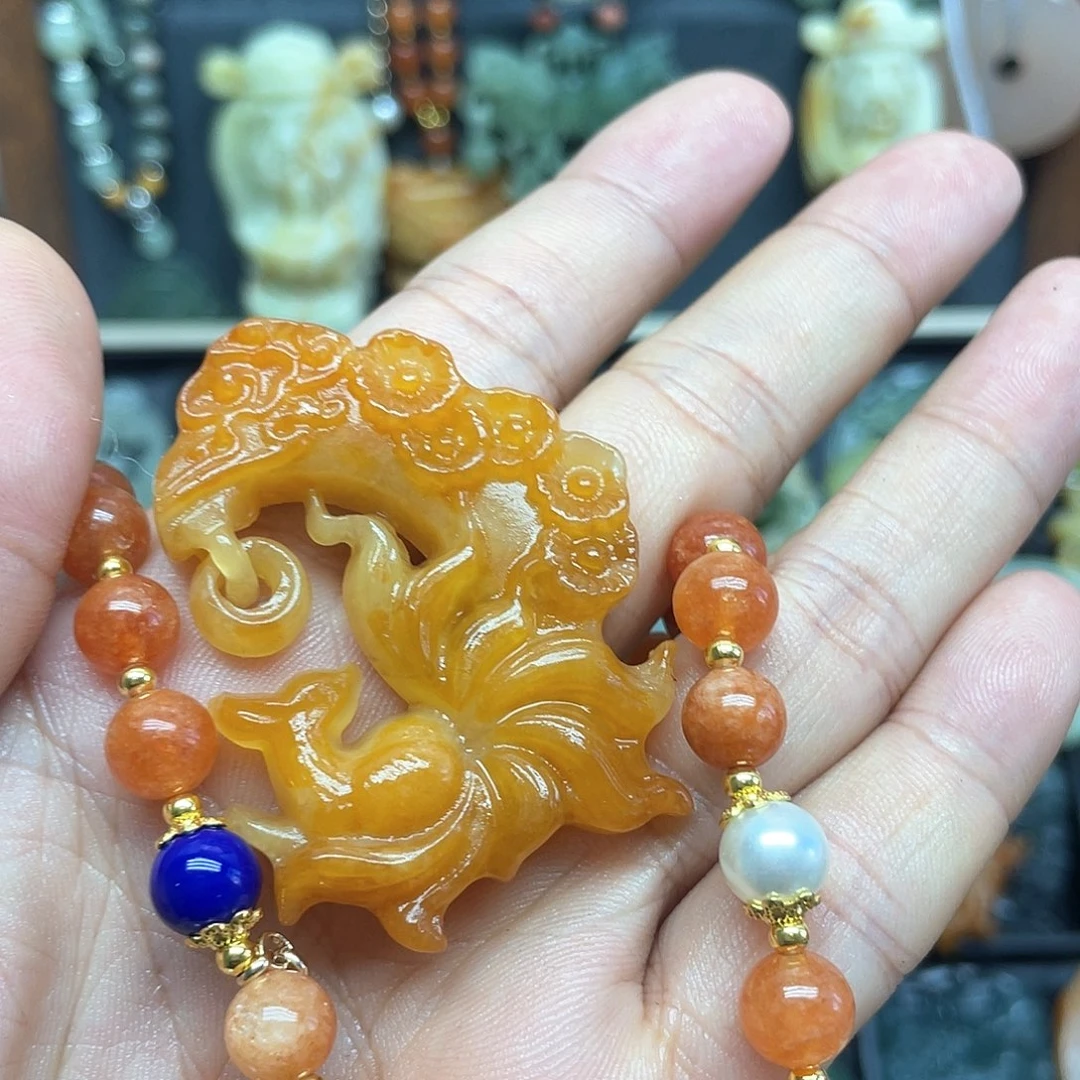 未镶嵌蛇纹石玉颈饰