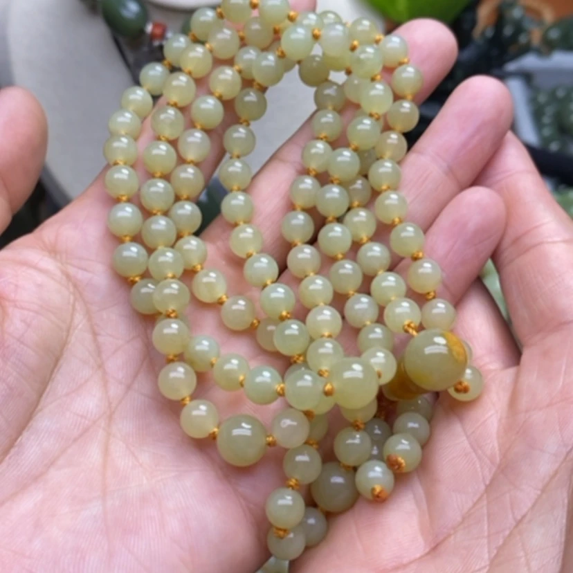 【闪购商品】颈饰未镶嵌岫岩河磨玉（透闪石质玉）墩*