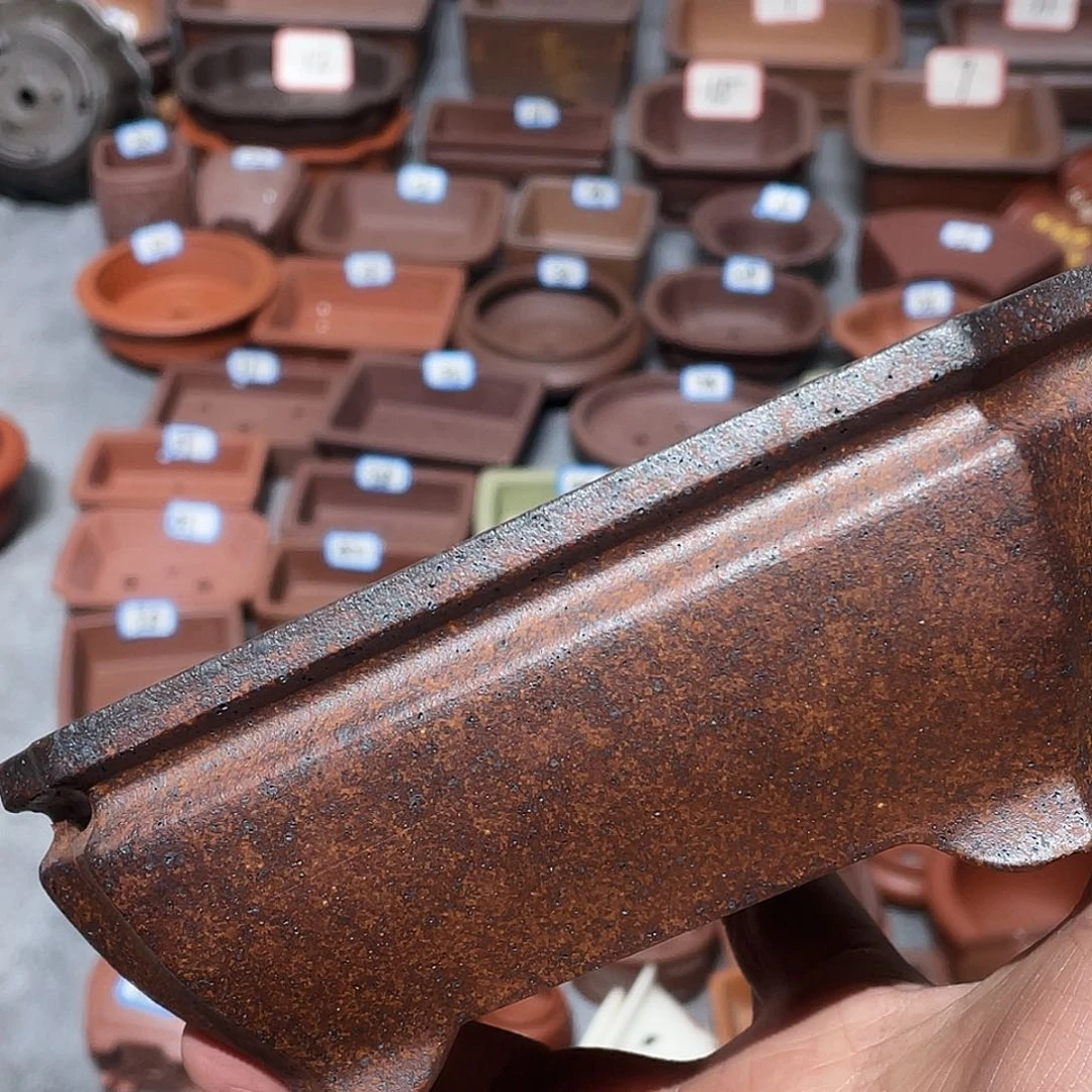 紫砂紫砂小盆14*10.5*5