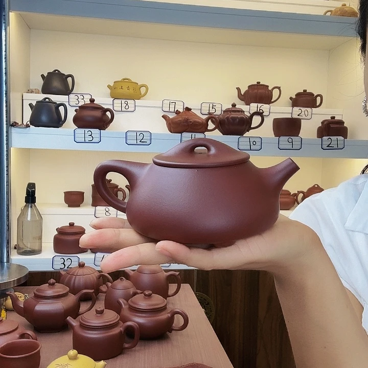 油***喜茶壶紫砂景舟石瓢半手，300毫升，微瑕处理，底槽清