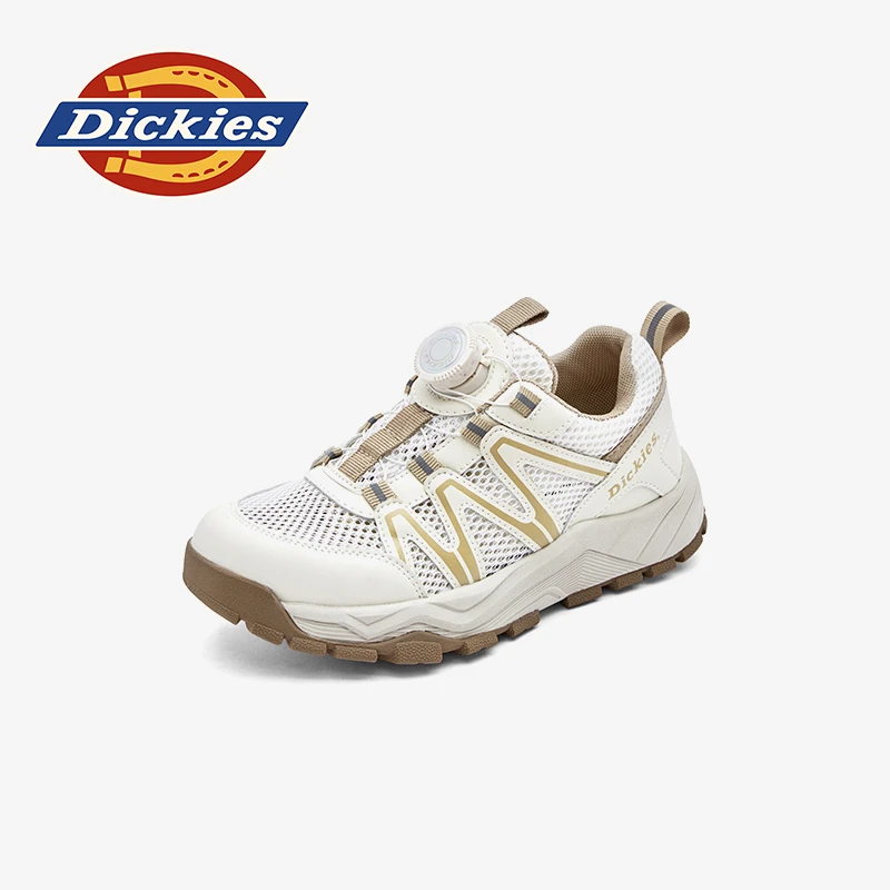 Dickies旋转纽扣透气童鞋2025夏季新款男童女童网面舒适运动鞋