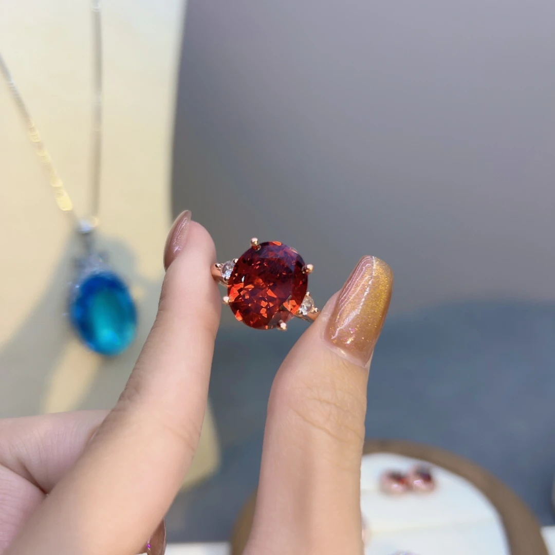 合金戒指 【恭喜发财】12x14定制主石简约款戒指 1002