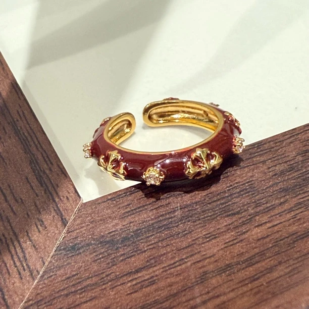 铜合金戒指 130珐琅点钻重工戒指