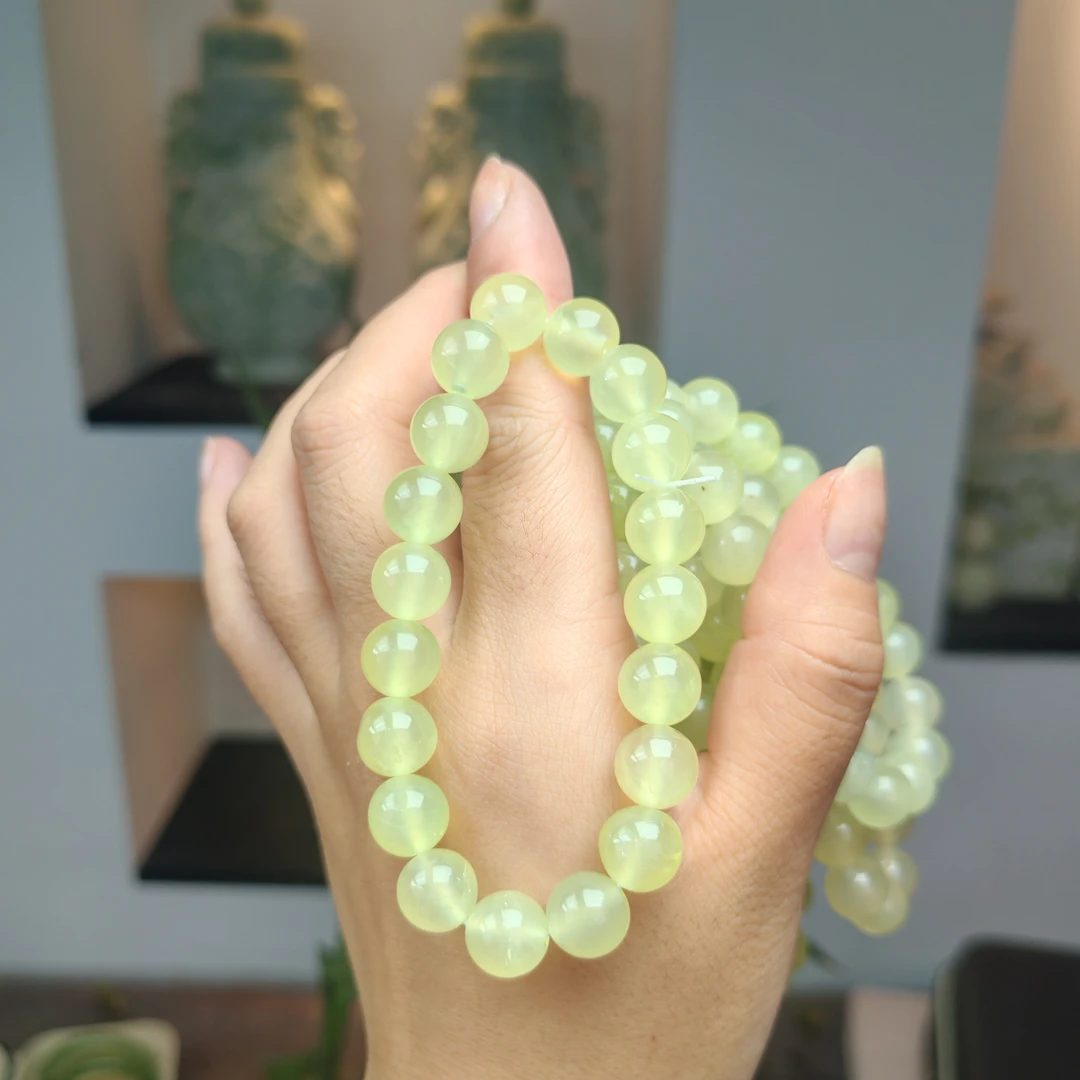 10-岫玉上品精美蜂蜜水手链