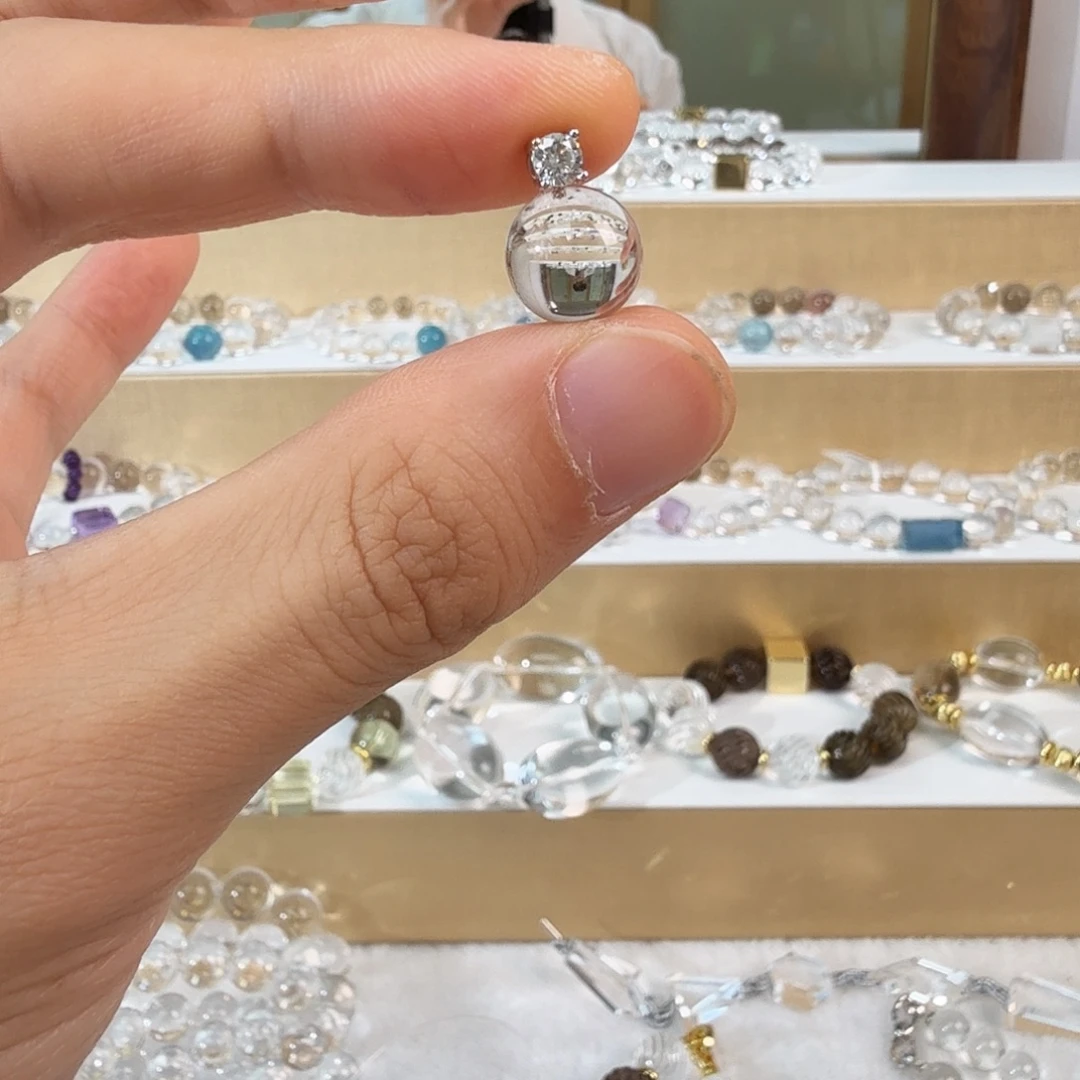 未镶嵌颈饰水晶吊坠送合金链