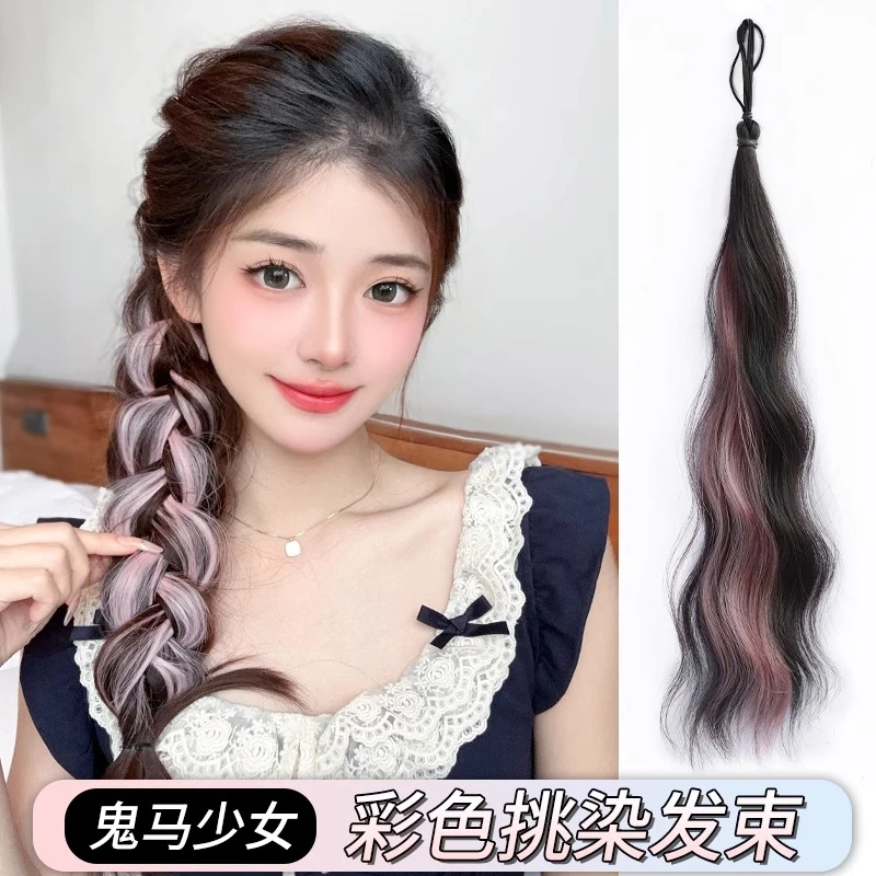 丸子头假发圈自绕式假发发束仿真发花苞头盘发发髻低扎蓬松假发包