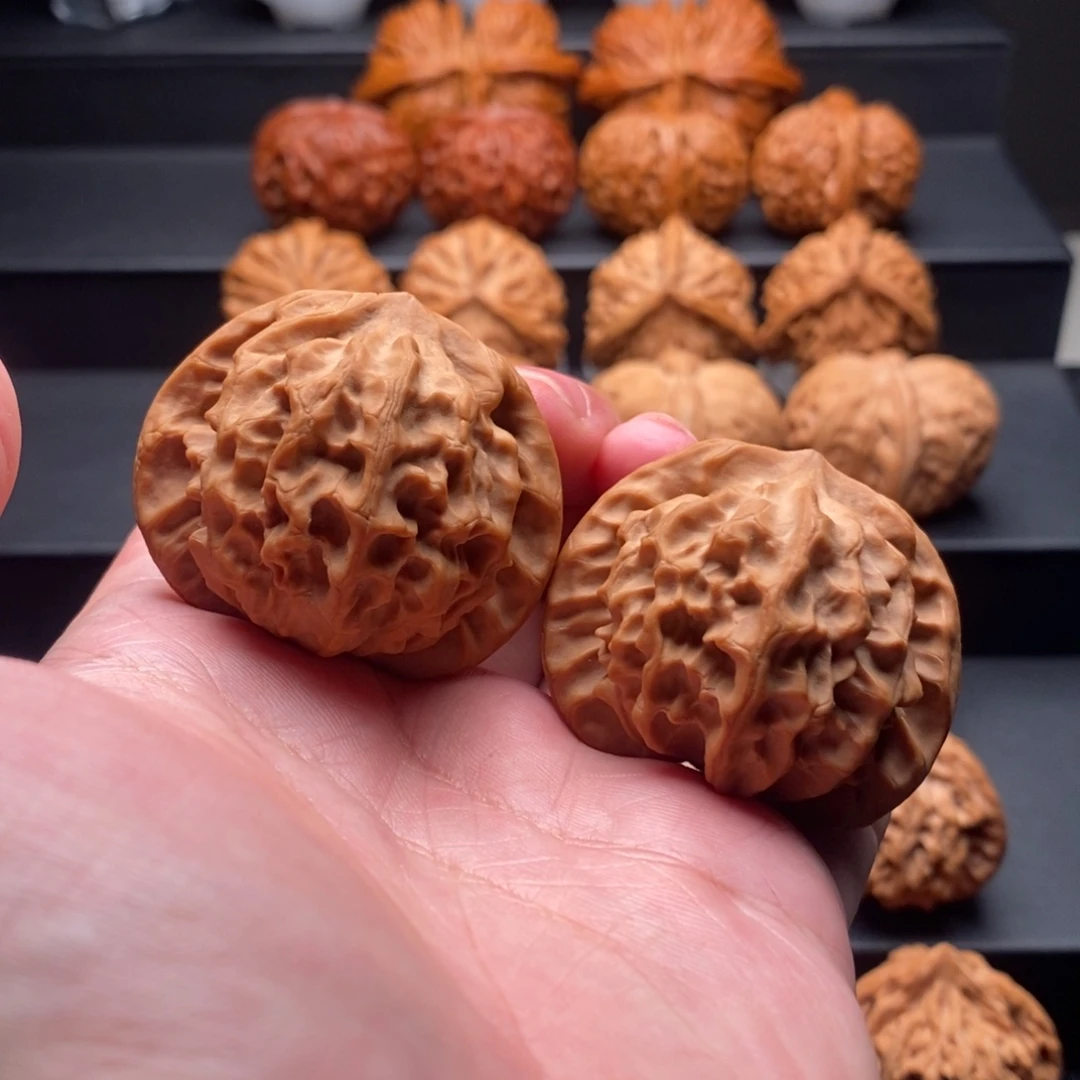 把件文玩核桃45尺野生龙鳞