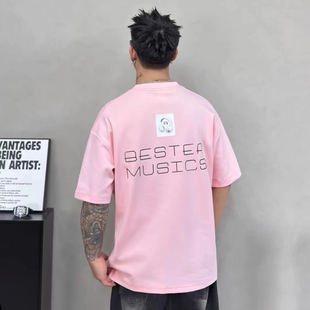 男士短袖T恤夏季休闲半袖宽松运动圆领时尚百搭简约ins韩版潮流