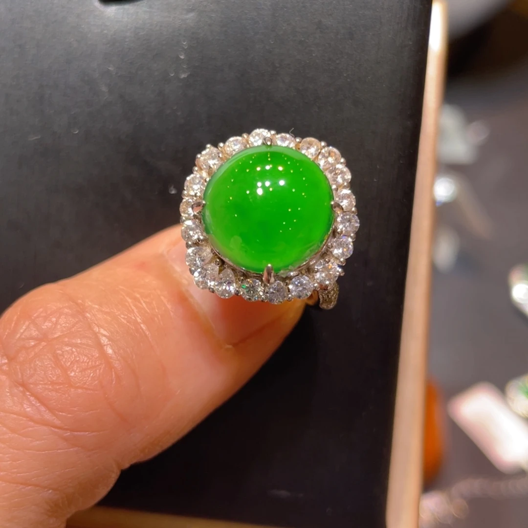 翡翠银S925镶嵌颈饰