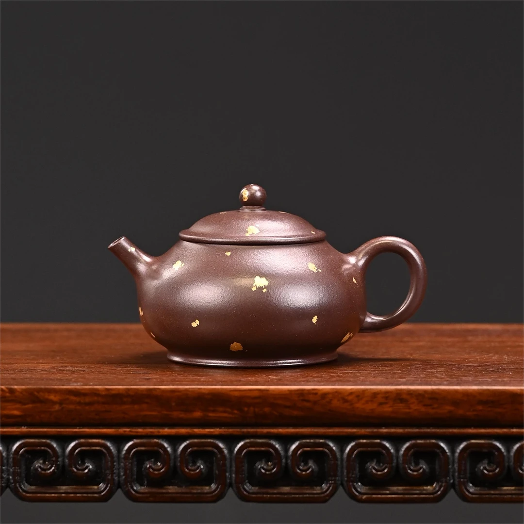 洒金潘壶 200cc 紫泥 范家品牌系列 江苏老字号