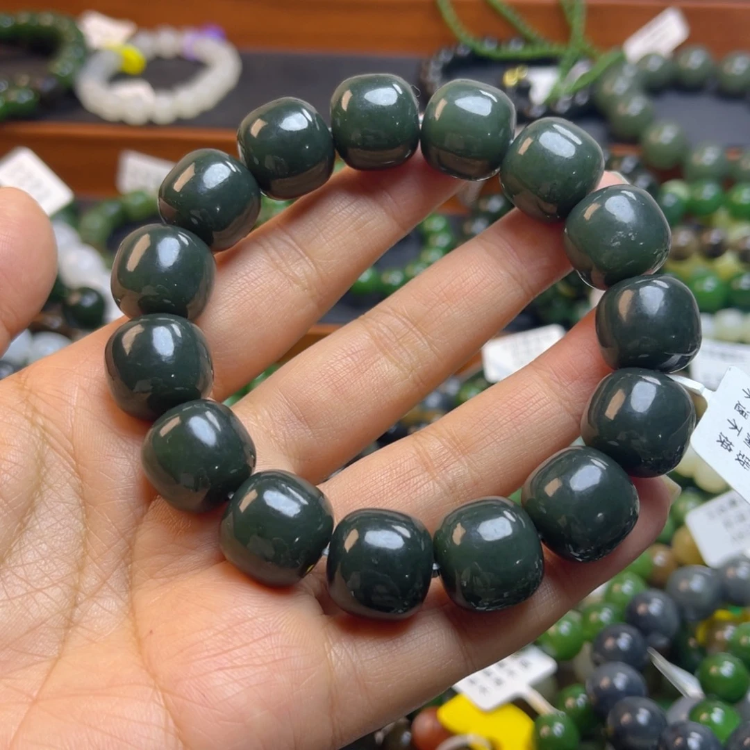 和田玉未镶嵌手链