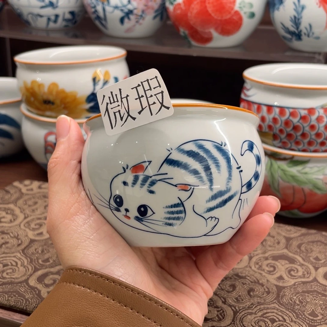 有瑕釉下彩纯手绘