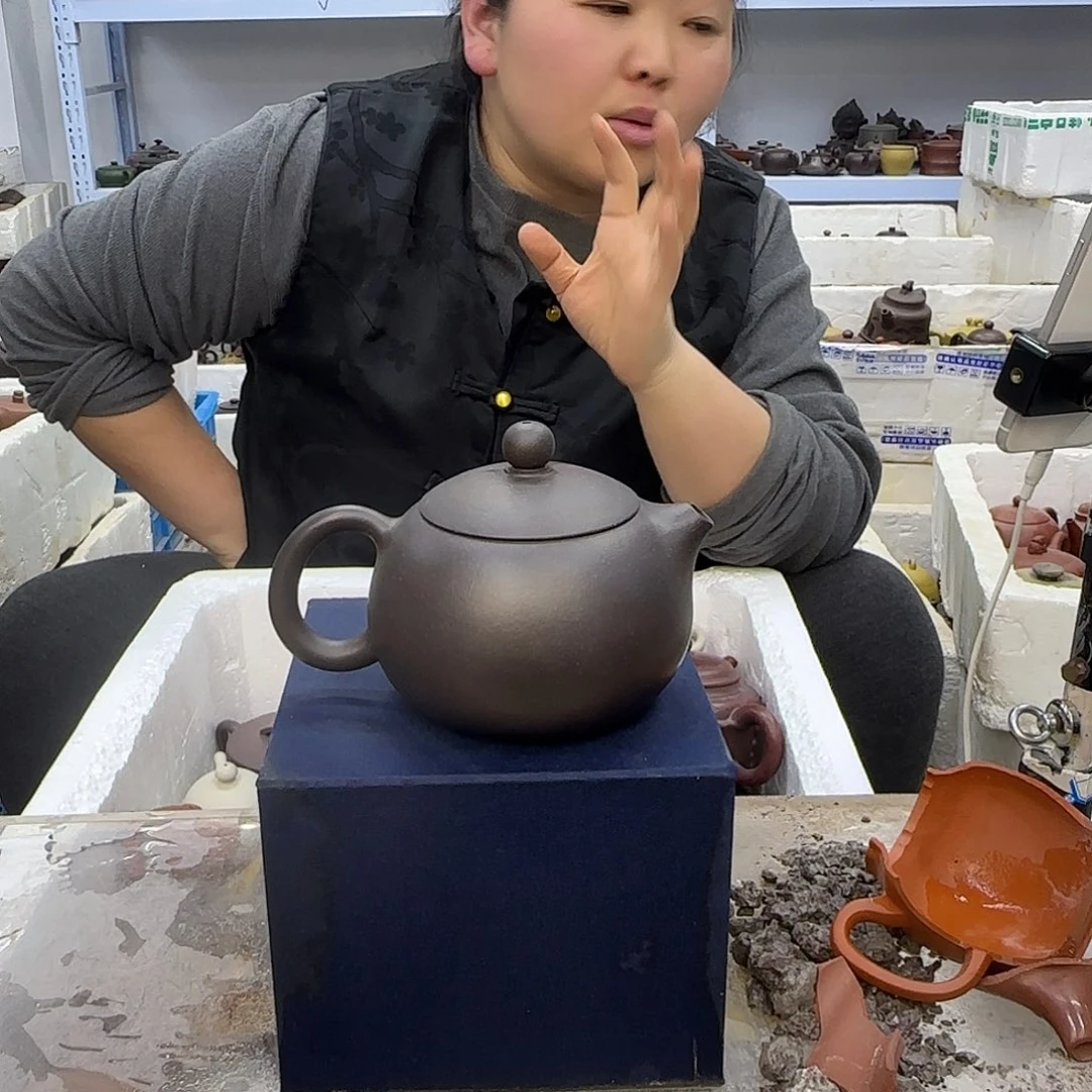 茶壶紫砂宜兴紫砂壶瑕疵处理