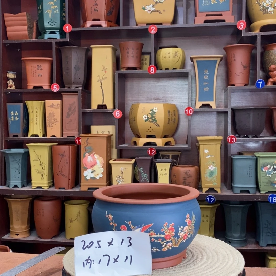 紫砂艺术紫砂花盆